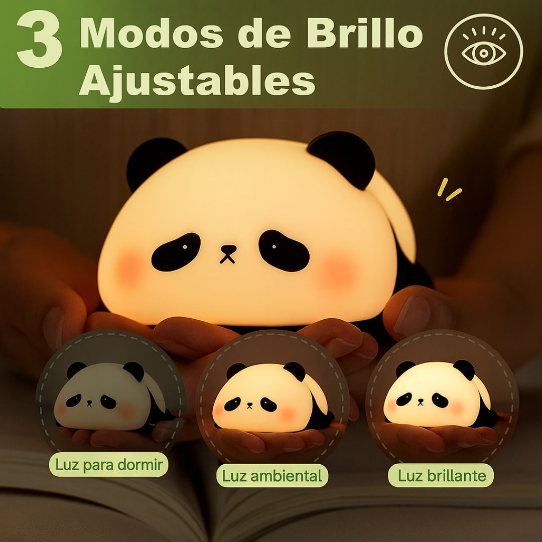 Agradable Luz Nocturna con Forma de Panda
